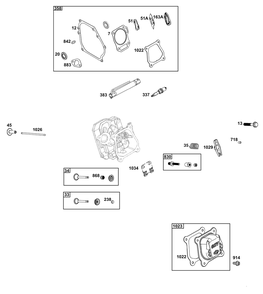 Part Location Diagram of 594236 Briggs and Stratton Valve-intake